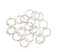 Jhdwu 200 Piezas/Lote de 3/4/5/6/7/8/10/12 mm Anillas de Metal Abiertas de un Solo Bucle y Anillas partidas para la creación de bisutería DIY: Collares, Pulseras y Pendientes.