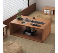 JHDXL Mesa Baja De Estilo Japonés, Mesa De Té Japonesa De Madera Maciza, Mesa Baja para Comer En El Suelo, for Sala de Estar,decoración del hogar(Light Brown)