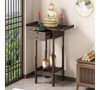 JHDXL Mesa De Altar Budista, Mueble Budista Chino, Soporte de Santuario Personal, para Altar,OracióN,Ofrenda,Quema De Incienso,AdivinacióN,RelajacióN(60 * 35 * 100cm/24 * 14 * 39.5in)