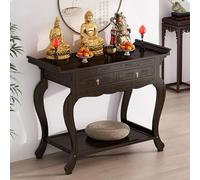 JHDXL Mesa De Meditación De Altar con Almacenamiento De Cajones Bambú, Mesa de Altar con Almacenamiento, para Oraciones, AdivinacióN, AdoracióN(120 * 40 * 100cm/47.5 * 16 * 39.5in)