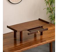 JHDXL Mesa De Meditación De Altar, Mesa de Puja de Bambú con Tablero Retráctil, para oraciones, adivinación, adoración, Espacio Espiritual Personal(54cm/21.2in)
