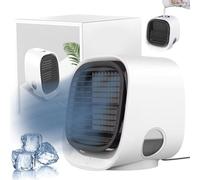 JHDZ Aire Acondicionado Oribreeze,Aire Acondicionado portátil Oribreeze,Nueva actualización Aire Acondicionado de Escritorio Ori Breeze con Ventilador de refrigeración con luz Nocturna,White
