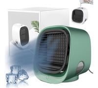 JHDZ Aire Acondicionado Oribreeze,Aire Acondicionado portátil Oribreeze,Nueva actualización Aire Acondicionado de Escritorio Ori Breeze con Ventilador de refrigeración con luz Nocturna,Green