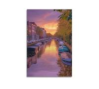 JHFQ Beautiful City by The WaterPoster - Póster de pared con diseño de música y películas vintage, pintura decorativa para sala de estar, dormitorio, 20 x 30 cm, estilo sin marco
