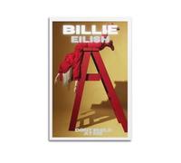 JHFQ Billie Poster EilishWall Art Lienzo Póster de música Álbumes y películas Pintura decorativa para sala de estar, dormitorio, 20 x 30 cm, estilo sin marco