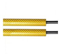 JHGTYTR Amortiguador Maleteros para Seat para León para Mk3 5F 2012-2020 Soportes Elevación Gas Apertura Automática con Bota Resortes Muelle neumático Maletero(Yellow Carbon Fiber)
