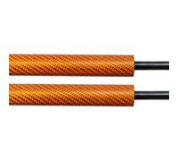 JHGTYTR Amortiguador Maleteros para Seat para León para Mk3 5F 2012-2020 Soportes Elevación Gas Puntales Maletero Emergentes Automáticos Muelle neumático Maletero(Orange Carbon Fiber)