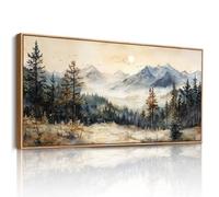 JHHUAMO Cuadros Decoracion Salon Modernos, Marcos para Lienzos Decorativos Grandes, Laminas Decorativas de Paisaje, Pinturas de Montaña Forestal Dormitorios Habitación Pasillos Comedor 73x146cm