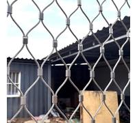 JHIAADEY 304 Red Cuerda Acero Inoxidable,Malla Ganadera,Red De Alambre,Para Campo De FúTbol JardíN,Para El LíMite De La Granja Del JardíN,Para Jaulas De Animales(6 * 2.5m/19.7 * 8.2ft)