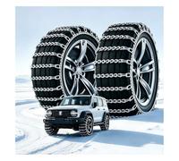 JHIAADEY Bridas para Nieve Coche，Car Snow Chain，Cadenas Ruedas Nieve | Acero al Manganeso, Cierre de Cuello de Cisne, Gancho en Forma de U(235/50R19)