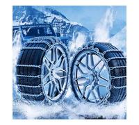 JHIAADEY Cadenas de Invierno para Nieve, Cadenas para Neumáticos | Acero al Manganeso, Anillo de Tracción con Doble Gancho, Resistente a Bajas Temperaturas(225/75R15)