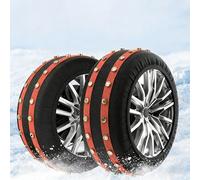 JHIAADEY Cadenas De Tela para Nieve Coche,Fundas Ruedas Nieve,Cadenas Nieve Coche,Antideslizante,Liviano,Duradero,FáCil De Instalar Y Se Puede Instalar FáCilmente Sin Gato(225/70R15)