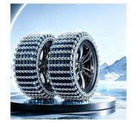 JHIAADEY Cadenas para la Nieve, Cadenas de Nieve para Coche | Acero al Manganeso, Diseño Prismático Hexagonal, Funcionamiento Estable y Silencioso(225/75R15)