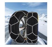 JHIAADEY Cadenas para Neumáticos de Nieve，Cadenas Antideslizantes | Acero Aleado, Dispositivo de Tensado Automático, Ganchos Dobles en Forma de U(225/75R15)