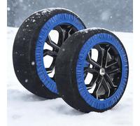 JHIAADEY Funda Ruedas Nieve,Cadenas De Nieve para Coche,Paquete De Dos,FáCil De Instalar,Agarre Fuerte,Reutilizable,For Emergencias Y Seguridad Preventiva En Invierno(255/45R18)