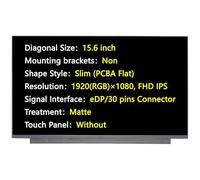 JHK JIEHONGKE Pantalla de 15.6 pulgadas, eDP, 1920 × 1080 IPS, repuesto mate para LP156WFC-SPD1/D3/D7, NV156FHM-N48/N3D, B156HAN02.1 HW: 0A/4A/7A/CA/9C, N156HCA-EAB, pantalla LED (para NV111)