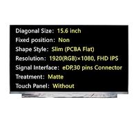 JHK JIEHONGKE Pantalla de repuesto para B156HAN02.1 HW: 0A HW: 4A HW: 7A HW: CA HW: 9C, eDP, conector de 30 pines 1920 (RGB) × 1080 FHD IPS pantalla LED LCD mate