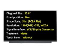 JHK JIEHONGKE Pantalla de repuesto para HP 15-DW0083WM 1A493UA LCD LED panel de pantalla para laptop, 15.6 pulgadas, conector eDP/30 pines, HD 1366 (RGB) × 768, no táctil (para mate)