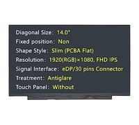 JHK JIEHONGKE Pantalla de repuesto para Lenovo 5D10W87245 B140HAN04.E H/W: 0A, eDP conector de 30 pines, 1920 (RGB) × 1080 FHD IPS, antirreflejo, pantalla LED LCD