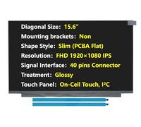 JHK JIEHONGKE Pantalla LCD de repuesto para HP NV156FHM-T0E HW: V8.0 / HW: V8.1, compatible con N156HCN-EBA, pantalla LED LCD brillante IPS de 15.6 pulgadas y 40 pines FHD 1920 x 1080