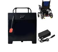 JHKJ Batería de Litio de 24 V para Silla de Ruedas o Scooter de Movilidad. | Batería de litio de repuesto de 12 Ah, 15 Ah, 20 Ah y 30 Ah para sillas de ruedas y salvaescaleras, con cargador.