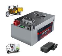 JHKJ Batería LiFePO4 de 48V, 60V, 72V, 30Ah, 40Ah, 60Ah, 80Ah, de 60 voltios, para Carrito de Golf, vehículos de 3/4 Ruedas, Motocicletas y Motores, con Cargador.,72v 38ah
