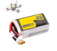 JHKJ Batería para dron de 11,1 V 850 mAh, Paquete de baterías de Litio con BMS y tasa de Descarga de 150C, baterías de polímero de Litio para Drones de Carreras FPV 4S y 6S.,Xt60 11.1v850mah 150c