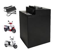 JHKJ Batería para Motocicleta eléctrica de 48 V 20,8 Ah 23,4 Ah, batería de Litio de 60 V 27 Ah 72 V 25 Ah con Cargador para Motor de ciclomotor.,48v 20.8ah