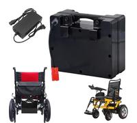 JHKJ Batería para Silla de Ruedas eléctrica de 24 V, 10 Ah, 20 Ah, 30 Ah y 40 Ah, para Scooter eléctrico de Movilidad, Plegable, con Cargador para Motor de 250 W a 1000 W.,24v10ah