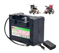 JHKJ Batería para Silla de Ruedas eléctrica de 24 V, 20 Ah, 25 Ah y 30 Ah. Batería de Iones de Litio de 24 voltios para Scooter de Movilidad con Kit de Motor para Silla de Ruedas.,Gx20,24V 20Ah