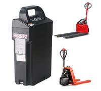 JHKJ Batería para transpaleta eléctrica 24V 20Ah Batería para Carretilla elevadora eléctrica 24 voltios Baterías LiFePO4 con Cargador para Carretilla elevadora/transportador Manual,24v20ah