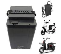 JHKJ Baterías para Motocicletas de 48V, 60V y 72V, batería de Litio de 18Ah 20Ah 30Ah 40Ah y 50Ah, batería reemplazable con Cargador para Kits de Motor de Scooter/ciclomotor/Triciclo,48v24ah