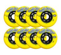 JHKJ Ruedas de Patines en línea 72mm/ 76mm/ 80mm Ruedas de Repuesto para Patines en línea para Patines de Hockey sobre Ruedas Cepillo de Rueda de Flor Plana Calle Etc.