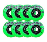 JHKJ Ruedas de Patines en línea 72mm/ 76mm/ 80mm Ruedas de Repuesto para Patines en línea para Patines de Hockey sobre Ruedas Cepillo de Rueda de Flor Plana Calle Etc.
