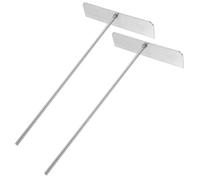 JHKNNK 2 Espátulas de Acero Inoxidable 304 para Esparcir Panqueques, Herramienta Desmontable en Forma de T para Crepes, Utensilio de Cocina para Hacer Crepes en Sartén y Plancha,