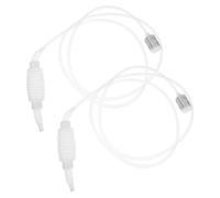 JHKNNK 2 Tubos Bomba de Sifón Manual de Transferencia para Gasolina, Aceite y Agua con Filtro Antipartículas, Mangueras Flexibles para Uso Automotor y Doméstico, Alta Temperatura,