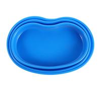 JHKNNK 3 Bandejas Dispensadoras de Pastillas Organizador Médico Forma de Riñón, Plástico Duradero, Fácil Limpieza y Movilidad para Uso Hospitalario en Administración Precisa de