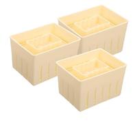 JHKNNK 3 Piezas Prensa de Queso de Plástico Molde para Hacer Tofu con Resistente Molde de Prensa para Tofu Herramienta Práctica para Cocina Doméstica
