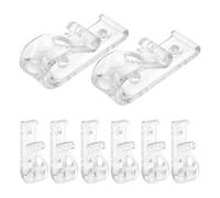 JHKNNK 8 Clips de Seguridad Soporte para Cordón de Persiana y Reforzado para Persianas Enrollables Tornillos Incluidos Adecuado para Cortinas y Ventanas