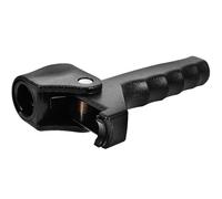 JHKNNK Accesorio de Bastón Mango de Plástico Ergonómico para Tubo de 22 MM Negro, Pomo de Apoyo para Senderismo y Personas Movilidad Reducida