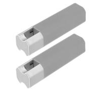 JHKNNK Accesorios para Manijas de Persianas 2 Piezas Gris Plateado Mango Esmerilado para Persianas Enrollables Interiores Resistentes y Fáciles de Instalar para Cortinas Estores