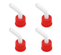 JHKNNK Adaptador de Tapa de Botella de Laboratorio Gl18 de Pp con Sello Hermético Reutilizable para Botellas de Reactivo y Muestra, Paquete de 4 Unidades