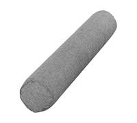 JHKNNK Almohada de Apoyo para Pies y Masaje Ergonómica Cilíndrica de Algodón y Lino 15x40 Cm Color Gris Humo, Cojín Multipropósito para Descanso y Terapia en Hogar y Spa