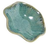 JHKNNK Bandeja de Cerámica para Joyas Verde Jade Diseño Compacto, Organizador Multifuncional para Anillos y Collares, Adecuado para Oficina y Decoración del Hogar