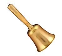 JHKNNK Campana de Mano de Latón Macizo para Mesa Campana de Servicio Vintage para Cocina Restaurante Hotel y Recepción y Funcional