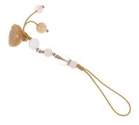 JHKNNK Colgante de Jade Amarillo para Teléfono y Llave de Coche, Cadena Corta Decorativa Multiusos, Correa para Celular y Cordón de Mano, Accesorio Vintage para Decoración y Sujeción