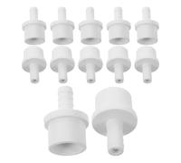 JHKNNK Conector de Manguera para Pecera 25x10mm, 100 Piezas de Plástico Blanco, Adaptador de Tubería Púas para Bombas de Agua y Mantenimiento de Acuarios, Accesorio Resistente