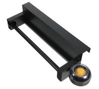 JHKNNK Dispensador y Soporte de Bolsas de Supermercado en Acero Inoxidable Negro para Colgar Bolsas de Compra a Granel y Organizar Espacios bajo Fregadero