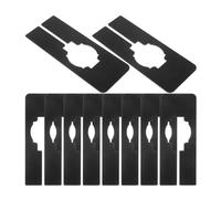 JHKNNK Divisores de Armario para Ropa 30 Unidades, Separadores de Plástico Negro Pequeño, Organizadores Reutilizables para Estantes, Clasificadores de Tallas para Guardarropa y Cajones