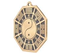 JHKNNK Espejo de Latón Bagua 10 Cm para Decoración del Hogar Feng Shui, Adorno Colgante de Artesanía Tradicional China, Espejo de Chismes para Exorcismo y Protección Energética